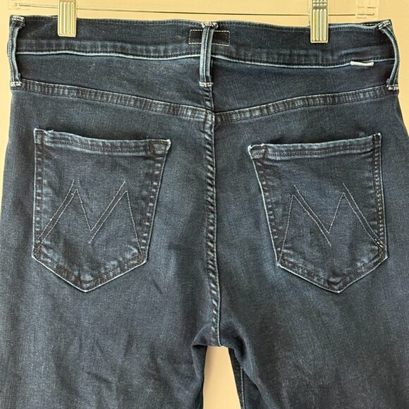 Mother The Mid Rise Dazzler Ankle -dark blue Size 29 - Picture 8 of 9